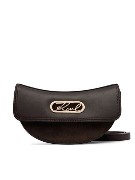 KARL LAGERFELD Torebka B4W30337 Brązowy ciemny. Brązowe listonoszki KARL LAGERFELD, bez wzorów, ze skóry, bez dodatków. Za 1,099.00 zł.
