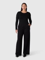 Les Lunes Spodnie "Sannee" w kolorze czarnym rozmiar: XL. Czarne spodnie materiałowe Les Lunes, bez wzorów, z materiału, klasyczne. Za 252.99 zł.