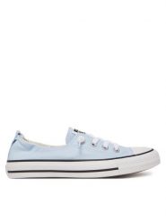 Converse Trampki Chuck Taylor All Star Shoreline Slip A12597C Błękitny. Niebieskie trampki Converse, bez wzorów, z materiału, retro, bez zapięcia. Za 179.99 zł.