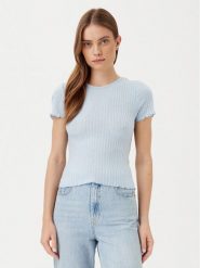 Noisy May T-Shirt Berry 27015446 Błękitny Slim Fit. Niebieskie t-shirty Noisy May, l, bez wzorów, z syntetyku, bez kołnierzyka, bez ramiączek. Za 39.99 zł.