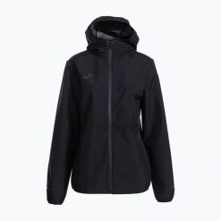 Kurtka do biegania damska Joma R-Night Raincoat. Czarne kurtki do biegania Joma, l, bez wzorów, bez kaptura, do biegania. Za 219.99 zł.
