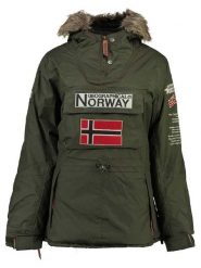 Geographical Norway Parka "Boomera" w kolorze khaki rozmiar: M. Brązowe kurtki Geographical Norway, m, bez wzorów, z futra, bez kaptura. Za 225.05 zł.