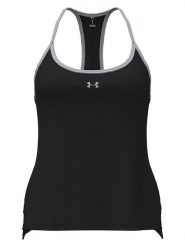 Under Armour Top sportowy w kolorze czarnym rozmiar: M. Czarne topy sportowe Under Armour, m, bez wzorów, outdoorowe. Za 104.89 zł.