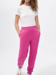 Sprandi Spodnie dresowe SP22-SPD102 Różowy Relaxed Fit. Czerwone spodnie dresowe Sprandi, bez wzorów, z bawełny. Za 139.99 zł.
