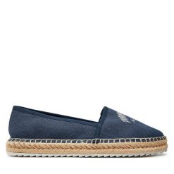 Espadryle Tommy Jeans. Niebieskie espadryle Tommy Jeans, bez wzorów, z jeansu, bez obcasa. Za 179.99 zł.