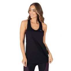 Tank Top fitness damski PUMA Studio Foundation Relax. Czarne topy Puma, m, bez wzorów, sportowe, bez kołnierzyka, bez ramiączek. Za 77.40 zł.