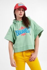 Bluza z kapturem damska DSQUARED2. Bluzy Dsquared2, xs, bez wzorów, bez ramiączek, z kapturem. W wyprzedaży za 1,396.85 zł.