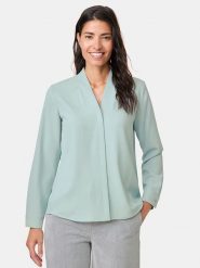 Gerry Weber Koszula w kolorze miętowym rozmiar: 40. Niebieskie koszule Gerry Weber, bez wzorów, bez kołnierzyka, bez ramiączek. Za 166.88 zł.