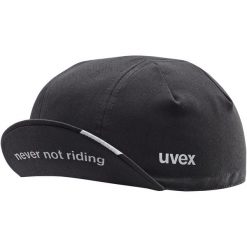 Czapka pod kask UVEX Cycling cap. Czarne czapki z daszkiem UVEX, bez wzorów. Za 99.90 zł.