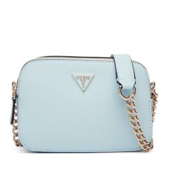 Torebka Guess. Niebieskie kopertówki Guess, z aplikacjami, wizytowe, bez dodatków. Za 549.99 zł.