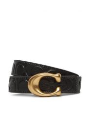 Coach Pasek Damski CD485 Czarny. Czarne paski Coach, bez wzorów, ze skóry. Za 639.99 zł.