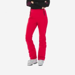 Spodnie narciarskie damskie Wedze 500 slim. Czerwone spodnie narciarskie WED'ZE, bez wzorów, z materiału, narciarskie. Za 279.99 zł.