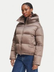 Bomboogie Kurtka puchowa Riga JW8139TDLC6 Brązowy Regular Fit. Brązowe kurtki Bomboogie, bez wzorów, z puchu, bez kaptura. Za 1,599.00 zł.