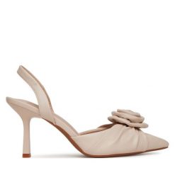 Szpilki JENNY. Brązowe szpilki Jenny, bez wzorów, bez obcasa, na szpilce, bez zapięcia. Za 139.99 zł.