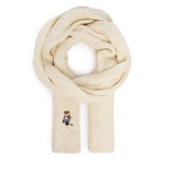 Szalik Polo Ralph Lauren. Białe szaliki i kominy Polo Ralph Lauren, bez wzorów. Za 599.99 zł.