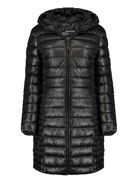 Geographical Norway Płaszcz pikowany "Annecy" w kolorze czarnym rozmiar: 164. Czarne płaszcze Geographical Norway, bez wzorów, bez kaptura. Za 127.05 zł.