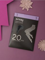 Rajstopy - czarny. Czarne rajstopy Sinsay, bez wzorów. Za 8.99 zł.