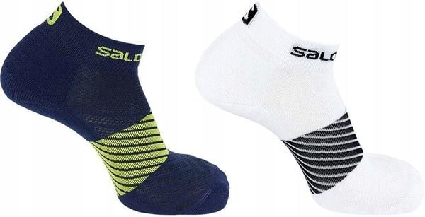 Skarpety do biegania Salomon XA Running 2 pary. Niebieskie skarpetki Salomon, bez wzorów, z elastanu. Za 69.00 zł.