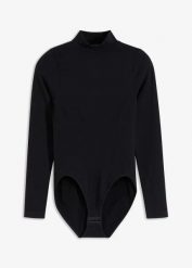 Body shape bezszwowe, średni stopień modelowania sylwetki. Czarne body i gorsety bonprix, bez wzorów, bez ramiączek. Za 124.99 zł.