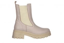 Botki Bayla-161 188 1101 24 Silver Grey 161411, Beżowy, Skóra naturalna - 38. Brązowe botki Bayla, bez wzorów, z gumy, militarne, bez obcasa, na platformie, bez zapięcia. W wyprzedaży za 249.00 zł.