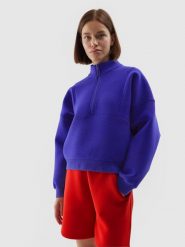 4F Bluza dresowa nierozpinana bez kaptura damska XL. Szare bluzy 4f, xl, bez wzorów, z dresówki, bez ramiączek, bez kaptura. W wyprzedaży za 49.99 zł.