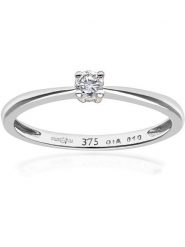 Revoni Złoty pierścionek z diamentem rozmiar: 60. Szare pierścionki Revoni, z diamentem, złote. Za 1,840.99 zł.