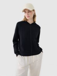 4F Bluza dresowa rozpinana z modalem damska - czarna XXL. Czarne bluzy z kapturem 4f, xs, bez wzorów, z dresówki, z kapturem. W wyprzedaży za 139.99 zł.