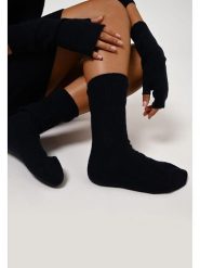 AUTHENTIC CASHMERE Kaszmirowe mitenki "Serre" w kolorze granatowym rozmiar: onesize. Niebieskie rękawiczki AUTHENTIC CASHMERE, bez wzorów, z kaszmiru. Za 121.99 zł.