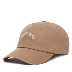 Czapka z daszkiem Roxy. Brązowe czapki z daszkiem Roxy, bez wzorów. Za 109.99 zł.