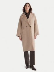 ViCOLO Płaszcz wełniany TF0003 Beżowy Regular Fit. Brązowe płaszcze ViCOLO, na zimę, s, bez wzorów, z syntetyku, bez kaptura. Za 1,079.00 zł.