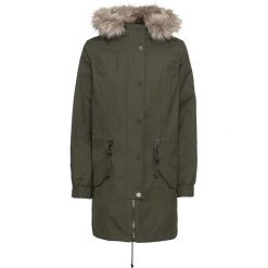 Parka ze sztucznym futerkiem 2 w 1 bonprix ciemnooliwkowy. Płaszcze marki bonprix. Za 119.99 zł.