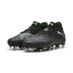 Buty piłkarskie FUTURE 8 ULTIMATE MxSG PUMA. Czarne buty do biegania Puma, bez wzorów, bez zapięcia, do biegania. W wyprzedaży za 699.00 zł.