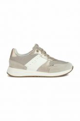 Geox sneakersy D BULMYA A kolor beżowy D25NQA 014AJ CH62L. Brązowe buty sportowe lifestyle Geox, bez wzorów, z gumy, sportowe, z okrągłym noskiem, bez zapięcia. Za 429.99 zł.