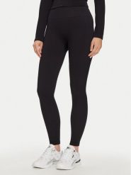 Guess Legginsy V4YB00 Z3F90 Czarny Slim Fit. Czarne legginsy Guess, z aplikacjami, z syntetyku. Za 149.99 zł.