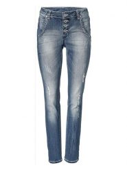 Heine Dżinsy - Regular fit - w kolorze niebieskim rozmiar: 44. Niebieskie jeansy Heine, bez wzorów. Za 137.10 zł.