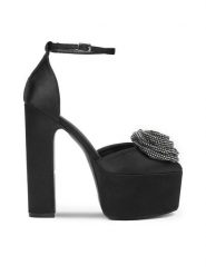 DeeZee Czółenka PXH1631310 Czarny. Czarne czółenka DeeZee, bez wzorów, z materiału, bez obcasa, bez zapięcia. Za 229.99 zł.