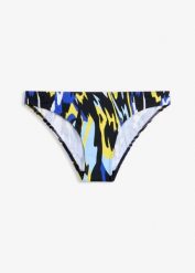 Sportowe figi bikini z szybkoschnącego materiału. Czarne bikini bonprix, bez wzorów, sportowe. Za 19.99 zł.