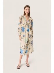 Soaked in Luxury Sukienka w kolorze beżowym rozmiar: S. Brązowe sukienki Soaked in Luxury, na co dzień, s, bez wzorów, bez kołnierzyka, bez ramiączek, midi, proste. Za 165.99 zł.