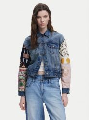 Desigual Kurtka jeansowa Cassid 25SWED59 Niebieski Regular Fit. Niebieskie kurtki Desigual, xl, bez wzorów, z bawełny, bez kaptura. Za 429.99 zł.