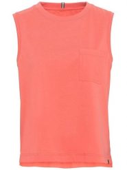 Camel Active Top w kolorze różowym rozmiar: M. Różowe topy Camel Active, m, bez wzorów, z bawełny, bez kołnierzyka, bez ramiączek. Za 96.60 zł.