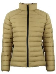 Peak Mountain Kurtka pikowana "Ami" w kolorze beżowym rozmiar: S. Brązowe kurtki Peak Mountain, s, bez wzorów, bez kaptura. Za 217.99 zł.