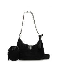 Steve Madden Torebka Bvital-W SM13000840 Czarny. Czarne torebki klasyczne Steve Madden, bez wzorów, z materiału, bez dodatków. Za 339.99 zł.