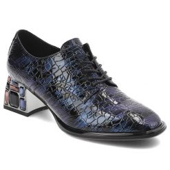 Granatowe Półbuty Artiker Stylowe Obuwie Damskie. Niebieskie półbuty wsuwane Artiker, bez wzorów, z lakierowanej skóry, eleganckie, bez obcasa, na obcasie. Za 229.00 zł.