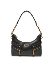 Guess Torebka Trissa HWVB93 45180 Czarny. Czarne torebki klasyczne Guess, z aplikacjami, ze skóry, bez dodatków. Za 339.99 zł.