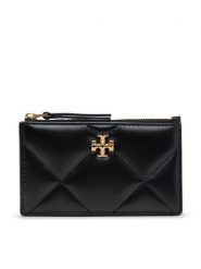 Tory Burch Duży Portfel Damski 158629 Czarny. Czarne portfele Tory Burch, bez wzorów, ze skóry. Za 479.99 zł.