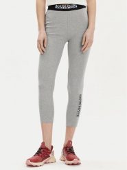 Napapijri Legginsy M-Box NP0A4GKT Szary Slim Fit. Szare legginsy Napapijri, bez wzorów, z bawełny. Za 109.99 zł.