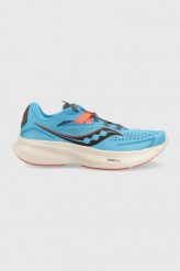 Saucony buty do biegania Ride 15 kolor niebieski. Niebieskie buty do biegania Saucony, bez wzorów, z gumy, bez zapięcia, do biegania. Za 669.99 zł.