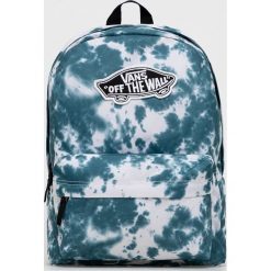Vans plecak kolor turkusowy duży wzorzysty. Niebieskie plecaki Vans, bez wzorów, do ręki, bez dodatków. W wyprzedaży za 143.99 zł.