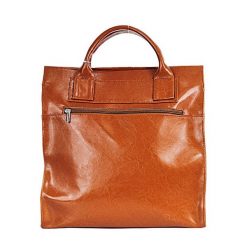 Teczka skórzana damska DAN-A T233 camel. Brązowe aktówki DAN-A, bez wzorów, ze skóry. Za 399.99 zł.