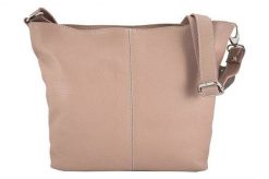 Listonoszka skórzana BARBERINI'S pudrowa 12-18. Czerwone shopper bag Barberinis, bez wzorów, ze skóry, biznesowe, duże, bez dodatków. Za 199.99 zł.